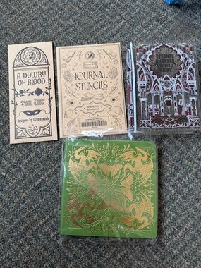 Book Journal, Journal Stencils, Book Tabs, and Decor